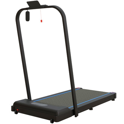 2.5HP Folding Treadmill Walking Pad with LED Display and Remote Control - Blue