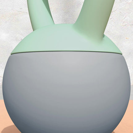 6KG Soft Kettlebell with Non-Slip Handle for Home Gym Strength Training - Grey Green