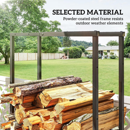 40-65/100-150cm Adjustable Metal Firewood Log Holder