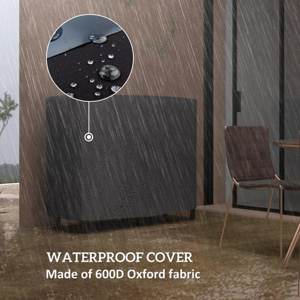 4FT Firewood Rack with Canvas Carrier Bag and 600D Oxford Waterproof Cover, Meta