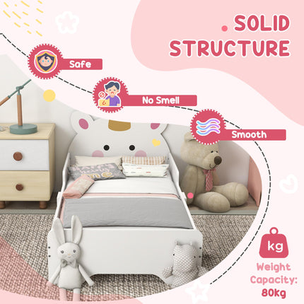 3 Piece Kids Bedroom Furniture Set with Unicorn Design - Pink