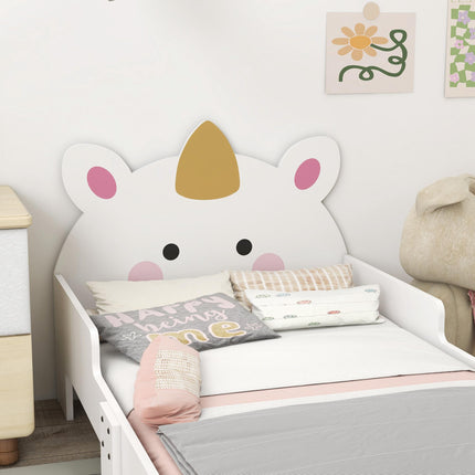 3 Piece Kids Bedroom Furniture Set with Unicorn Design - Pink