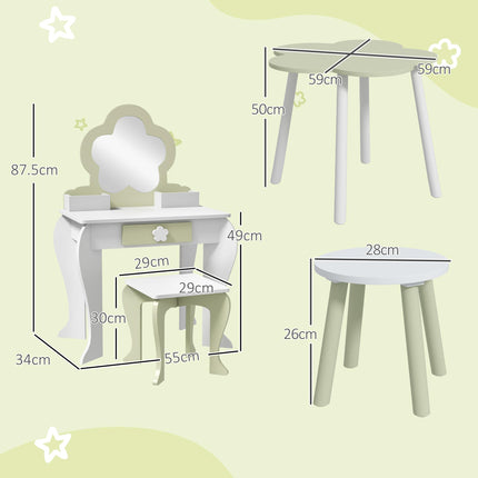5 PCs Kids Furniture Set Flower Design for 3-5 Years