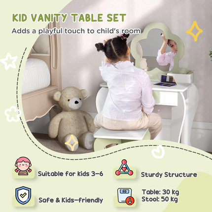 5 PCs Kids Furniture Set Flower Design for 3-5 Years