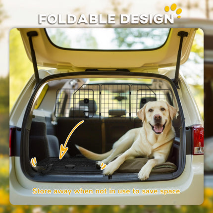 Adjustable Dog Guard for Cars 93-150cm Width - Black