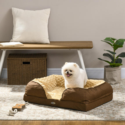 Calming Dog Bed Pet Mattress w/ Removable Cover, Anti-Slip Bottom, for Small Dog