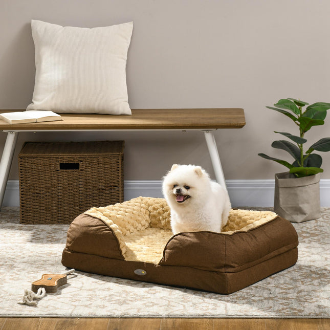 Calming Dog Bed Pet Mattress w/ Removable Cover, Anti-Slip Bottom, for Small Dog