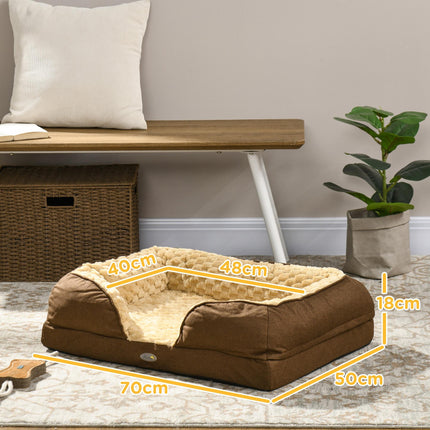 Calming Dog Bed Pet Mattress w/ Removable Cover, Anti-Slip Bottom, for Small Dog