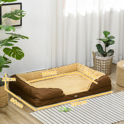 Calming Dog Bed Pet Mattress w/ Removable Cover, Anti-Slip Bottom, for Large Dog
