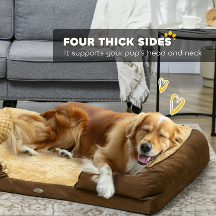 Calming Dog Bed Pet Mattress w/ Removable Cover, Anti-Slip Bottom, for Large Dog