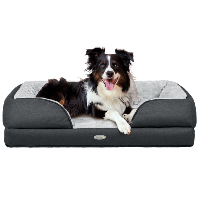 Calming Dog Bed Pet Mattress w/ Removable Cover, Anti-Slip Bottom, for Medium Do