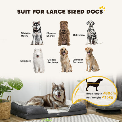 Calming Dog Bed Pet Mattress w/ Removable Cover, Anti-Slip Bottom, for Large Dog