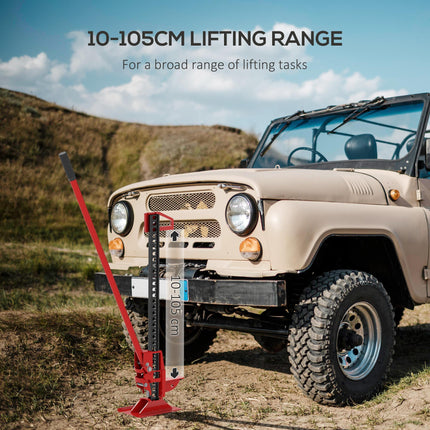 3 Tonne 48" High Lift Farm Jack for 4x4, Tractors & Trucks - Red