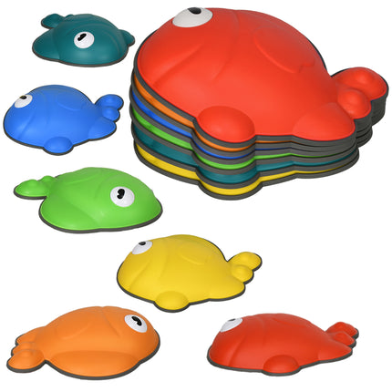 6 Pcs Balance Stepping Stones Kids for Sensory with Non-slip Edge, Stackable Out