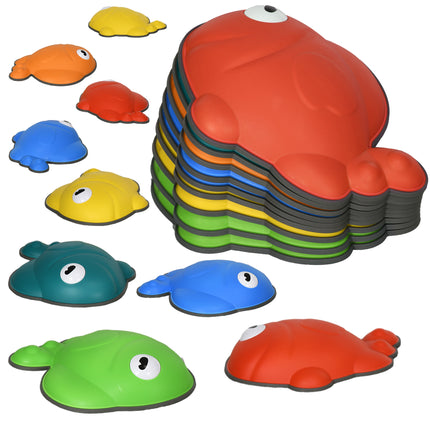 9 Pcs Balance Stepping Stones Kids for Sensory with Non-slip Edge, Stackable Out