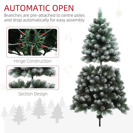 5ft Snow-Dipped Artificial Pine Christmas Tree