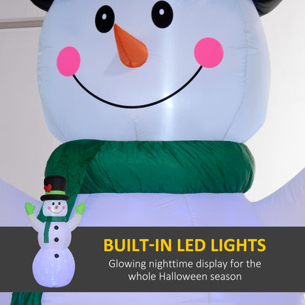 10ft Inflatable Snowman Christmas Decoration, with Accessories