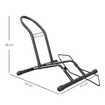 Freestanding Steel Bike Floor Stand for 16-29 Inch Bikes - Black