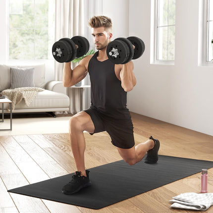 25KG Adjustable Weights Dumbbells Set, Dumbbell Hand Weights for Home Office Gym