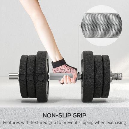 25KG Adjustable Weights Dumbbells Set, Dumbbell Hand Weights for Home Office Gym