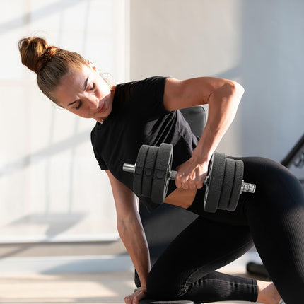 25KG Adjustable Weights Dumbbells Set, Dumbbell Hand Weights for Home Office Gym
