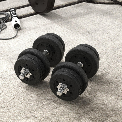 25KG Adjustable Weights Dumbbells Set, Dumbbell Hand Weights for Home Office Gym