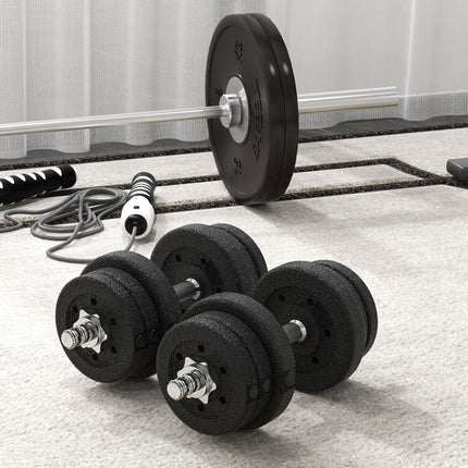 25KG Adjustable Weights Dumbbells Set, Dumbbell Hand Weights for Home Office Gym