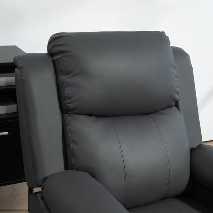 Riser and Recliner Chair with Massage, PU Leather Power Lift Chair for Elderly W