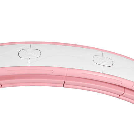 Smart Weighted Hula Hoop with Digital Counter and Detachable Knots - Pink