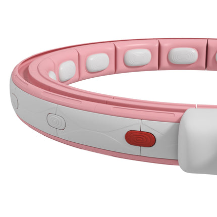 Smart Weighted Hula Hoop with Digital Counter and Detachable Knots - Pink