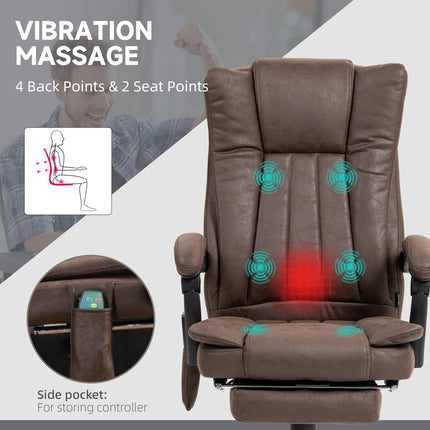 Vibrating Massage Office Chair with Heat, Desk Chair with Height Adjustable and