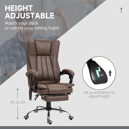 Vibrating Massage Office Chair with Heat, Desk Chair with Height Adjustable and
