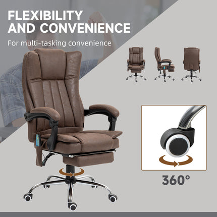 Vibrating Massage Office Chair with Heat, Desk Chair with Height Adjustable and