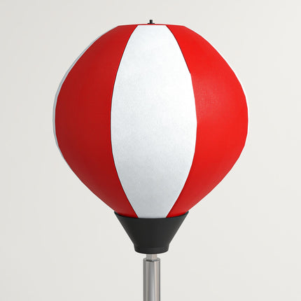Adjustable Height Punching Bag with Stand and Speed Bag Boxing Set for Teens - Red