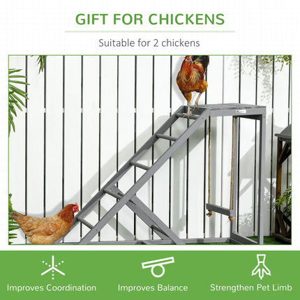 Walk In Chicken Run with Chicken Activity Shelf and Cover, 2.8 x 5.7 x 2m
