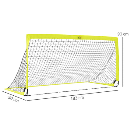 Two Football Goal Nets, Foldable Outdoor Sport Training Equipment, for Teens, Ad