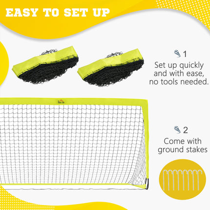 Two Football Goal Nets, Foldable Outdoor Sport Training Equipment, for Teens, Ad