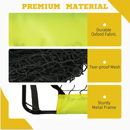 Two Football Goal Nets, Foldable Outdoor Sport Training Equipment, for Teens, Ad
