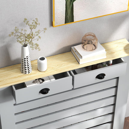 Radiator Cover with Drawer 95.5H x 111W cm - Grey