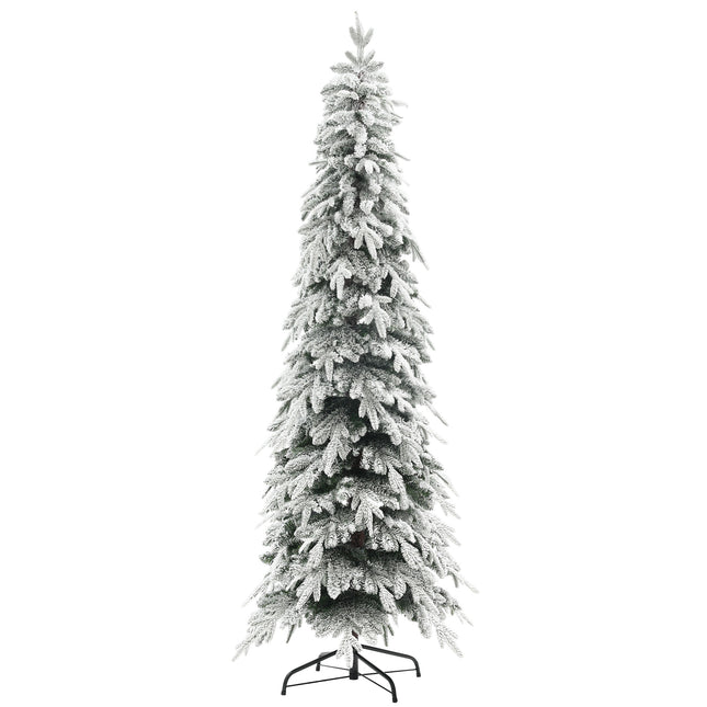 7ft Snow-Covered Unlit Artificial Christmas Tree - Green