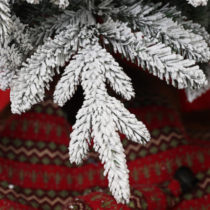7ft Snow-Covered Unlit Artificial Christmas Tree - Green