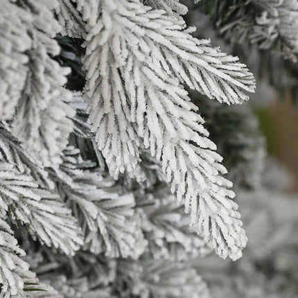 7ft Snow-Covered Unlit Artificial Christmas Tree - Green