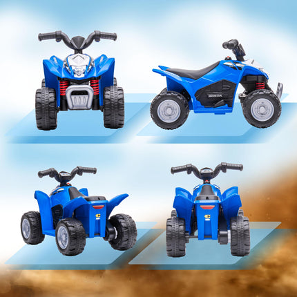 Honda Licensed 6V Electric Kids Quad Bike for Ages 1.5-3 Years - Blue
