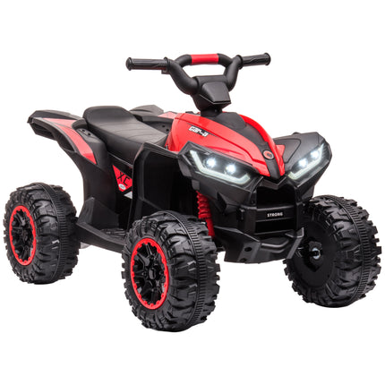12V Ride-On Quad Bike with Music and Horn for Ages 3-5 Years - Red