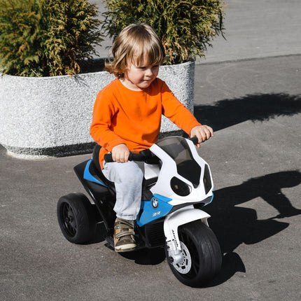BMW S1000RR Licensed Kids 6V Electric Motorbike with Headlight & Music - Blue
