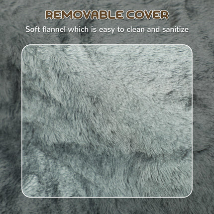 Three-Step Dog Stairs, with Washable Plush Cover, for High Bed Sofa, Dog Stairs
