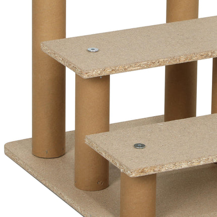 Three-Step Dog Stairs, with Washable Plush Cover, for High Bed Sofa, Dog Stairs