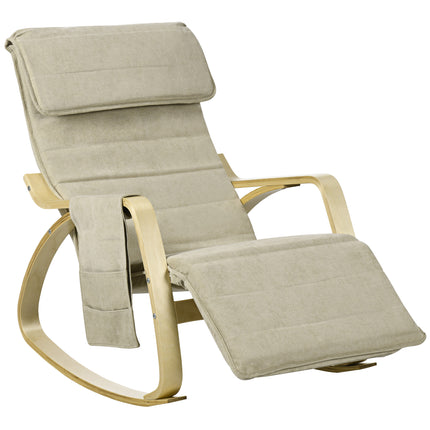 Rocking Lounge Chair Recliner Relaxation Lounging Relaxing Seat with Adjustable