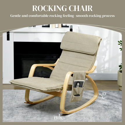 Rocking Lounge Chair Recliner Relaxation Lounging Relaxing Seat with Adjustable