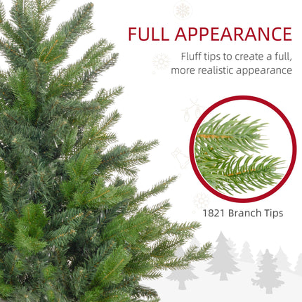 6ft Artificial Christmas Tree with 1821 Tips - Green